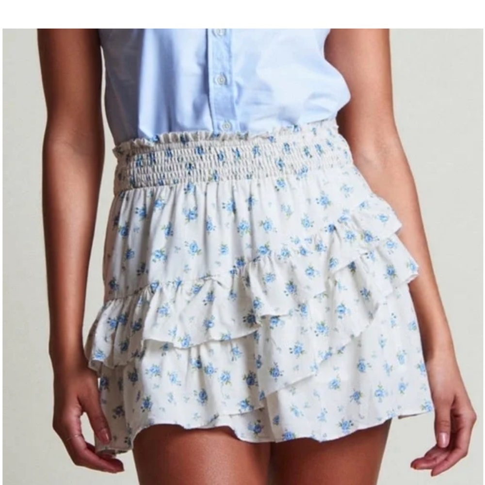 NWT 💕 Rochelle Behrens 💕 - Asymmetrical Ditsy Floral Mini Skirt